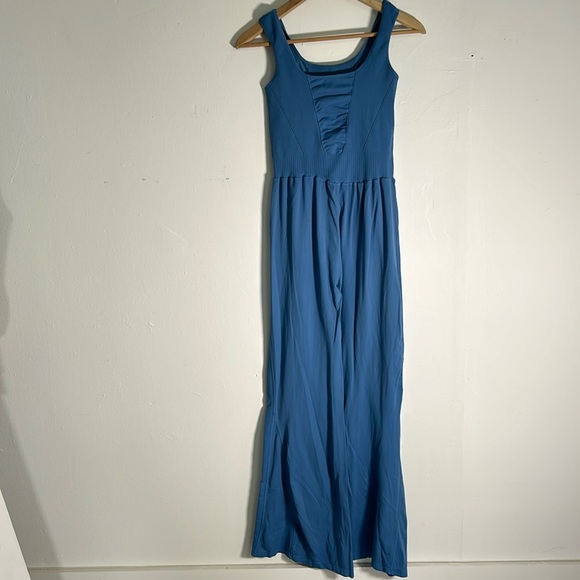 FP Movement Free People Good Karma Flare Onesie Blue XL - Picture 4 of 8